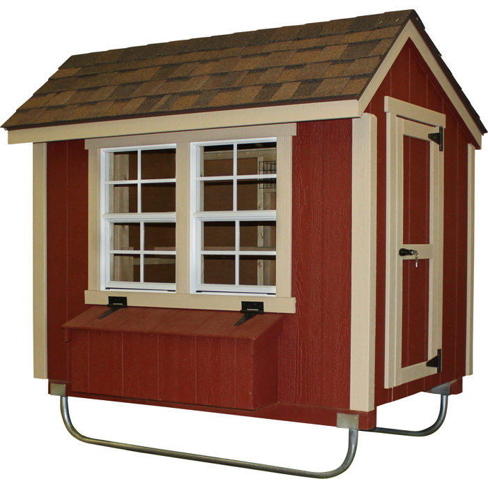 Alpine Structures Walk In Chicken Coop with Nesting Box For Up To 8 Chickens & Reviews Wayfair